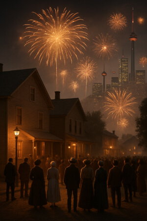 Fireworks in Canada